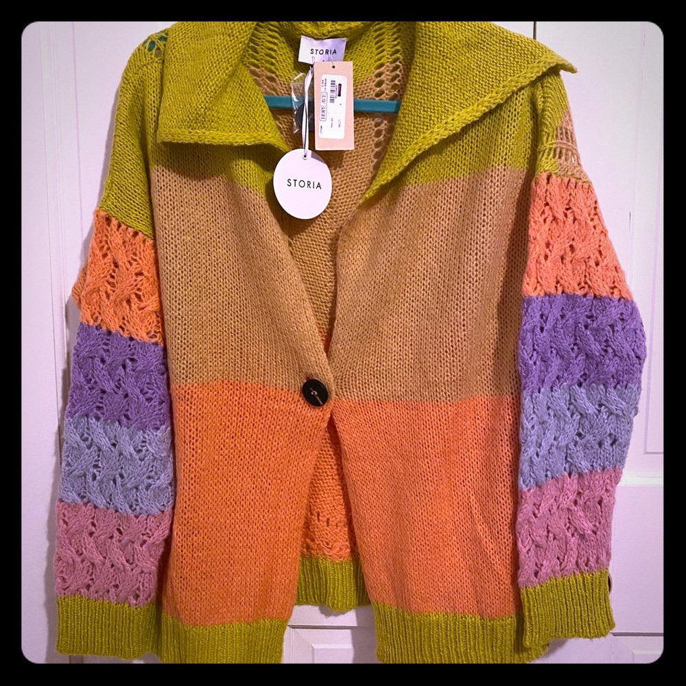 Storia Shawl Collar Cardigan New with Tags